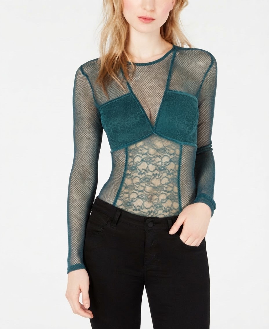 Body marque guess dentelle vert 
