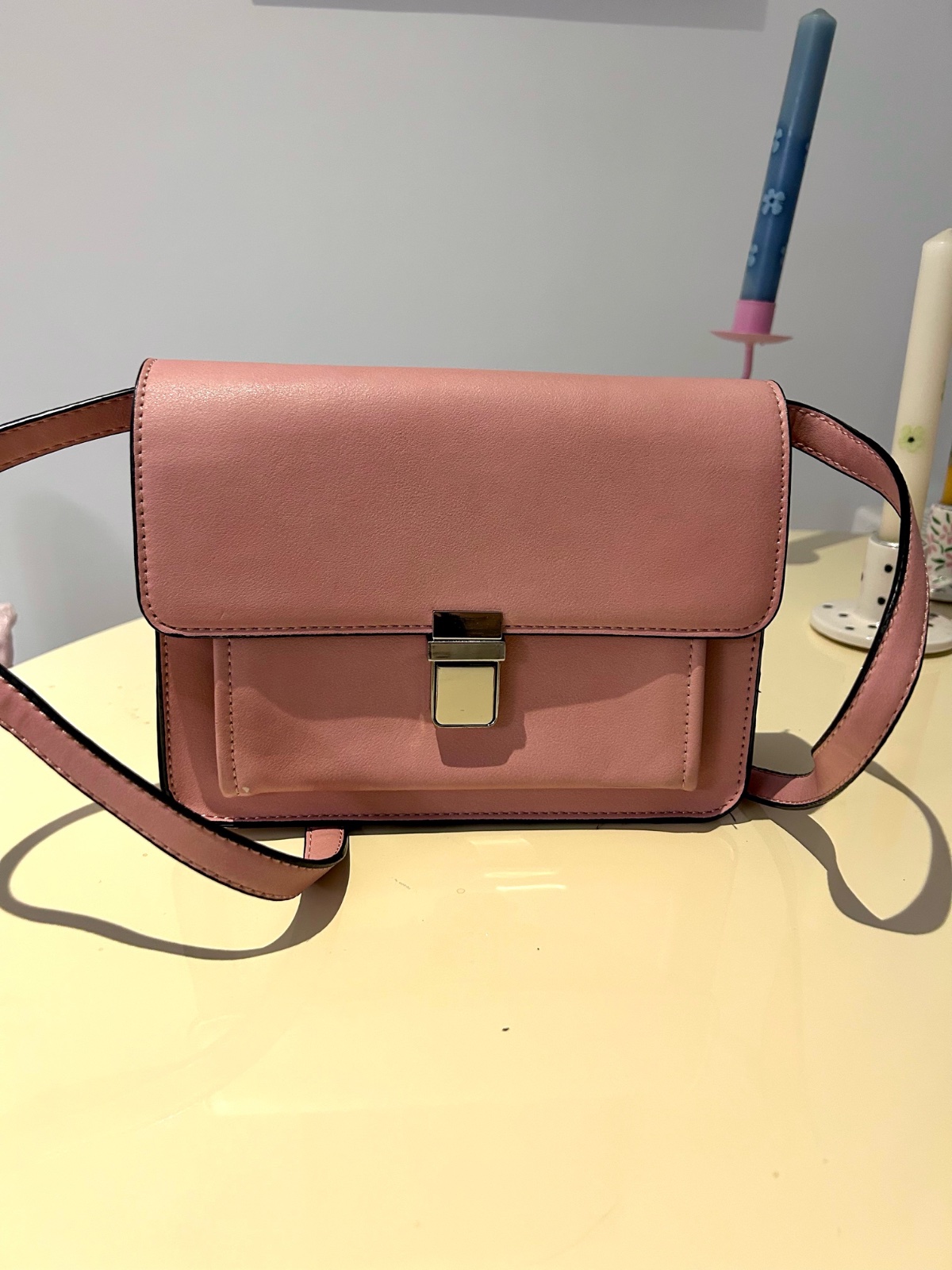 Sac a bandouliere rose saumon pull and bear
