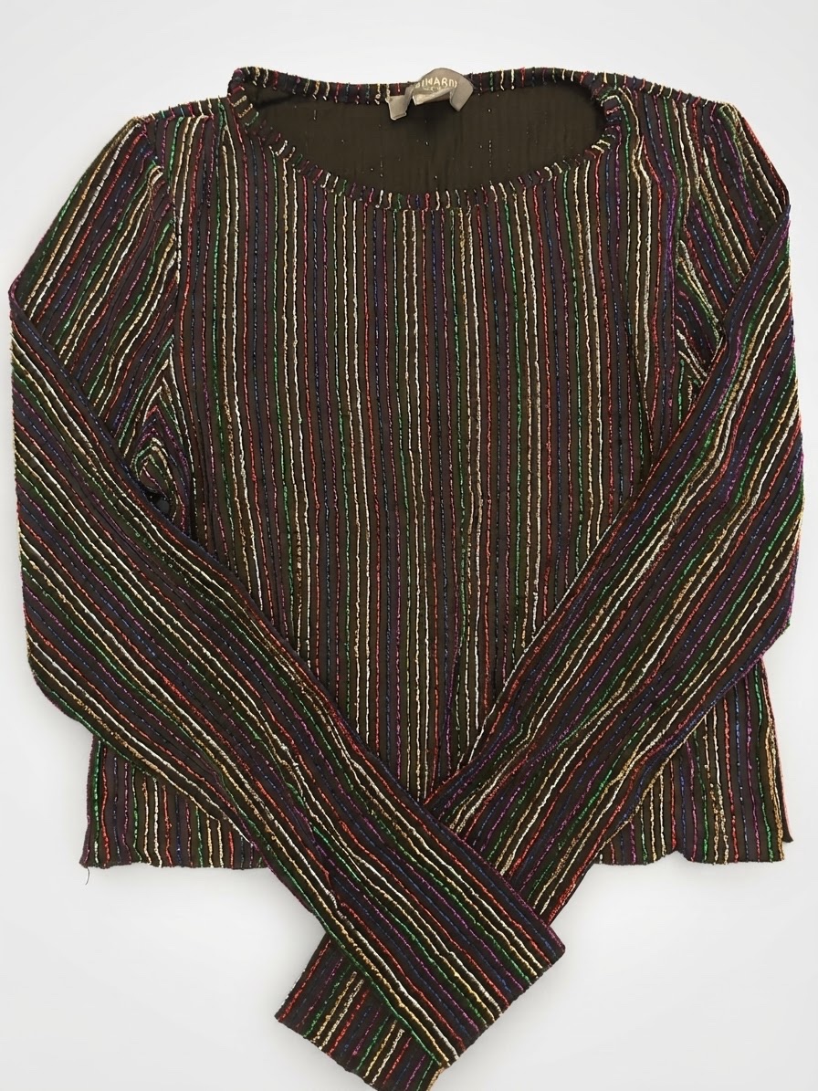 Pull Semi transparent pailletés rainbow