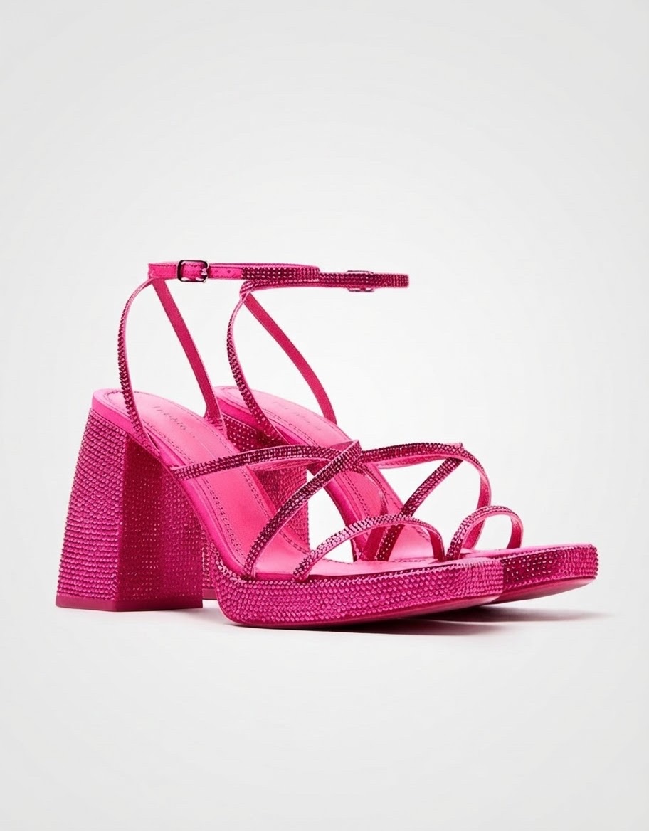 Talons barbie bershka en crystaux 