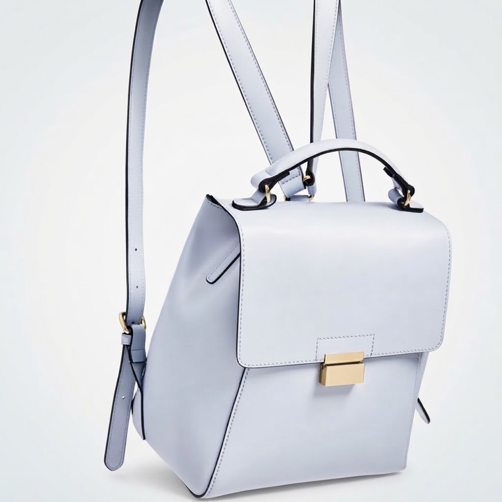 Sac à dos zara bleu ciel/pastel