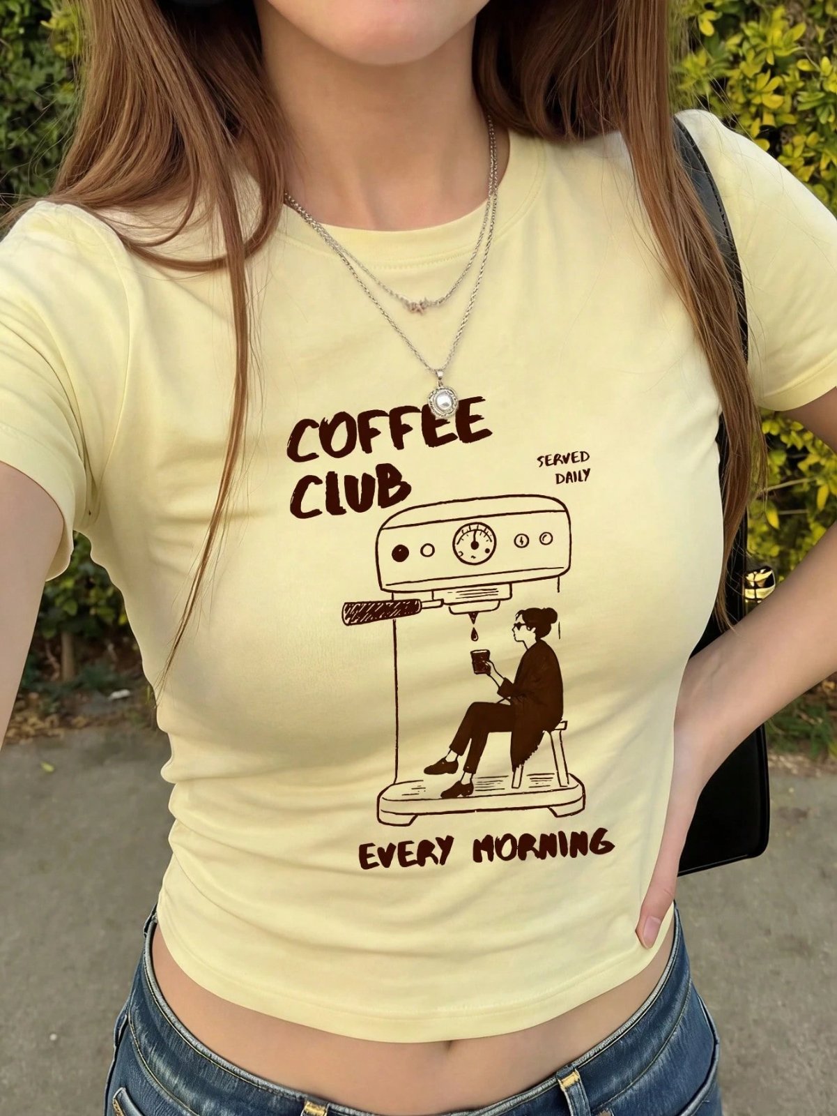 Yellow T-shirt  coffee club 💛☕️