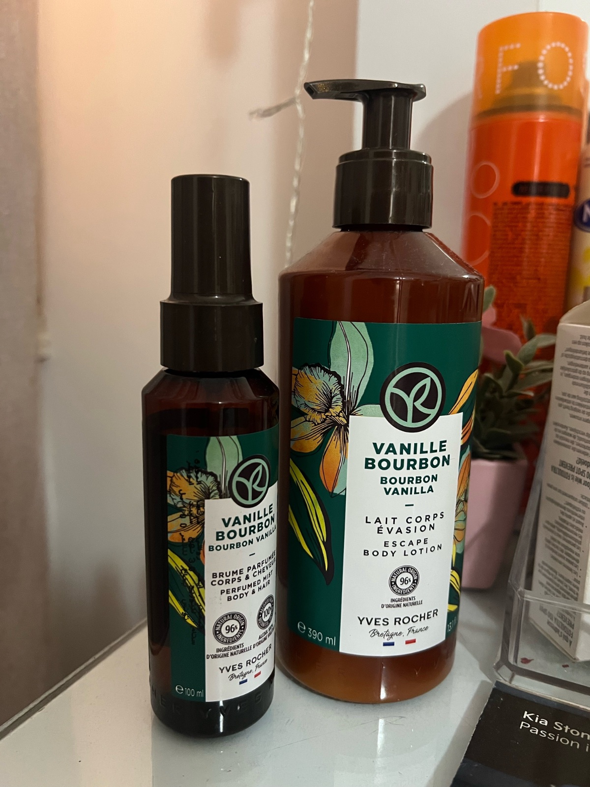 Brume et lait de corps yves rocher 