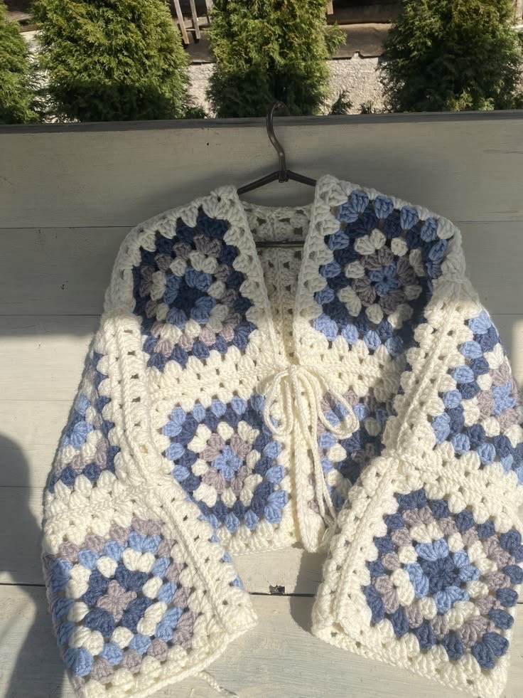 Granny Square Crochet Cardigan 🧶