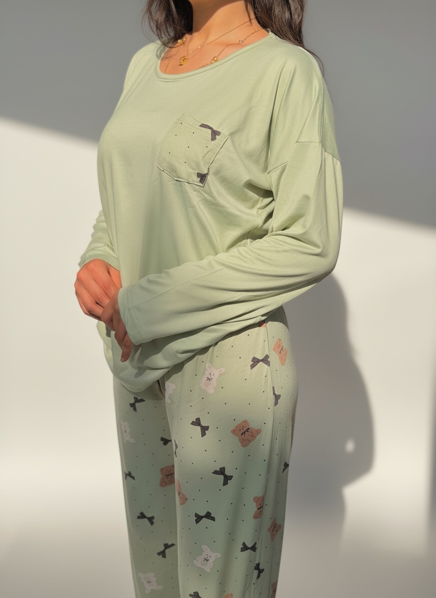 Pyjama verte