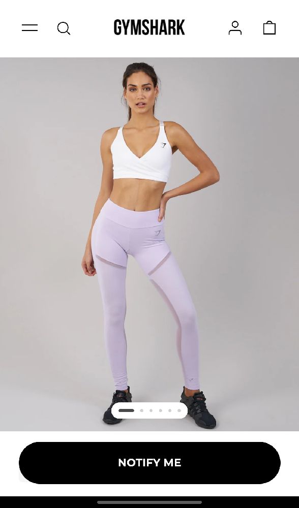 Gymshark simply mesh lilac leggigns taille S