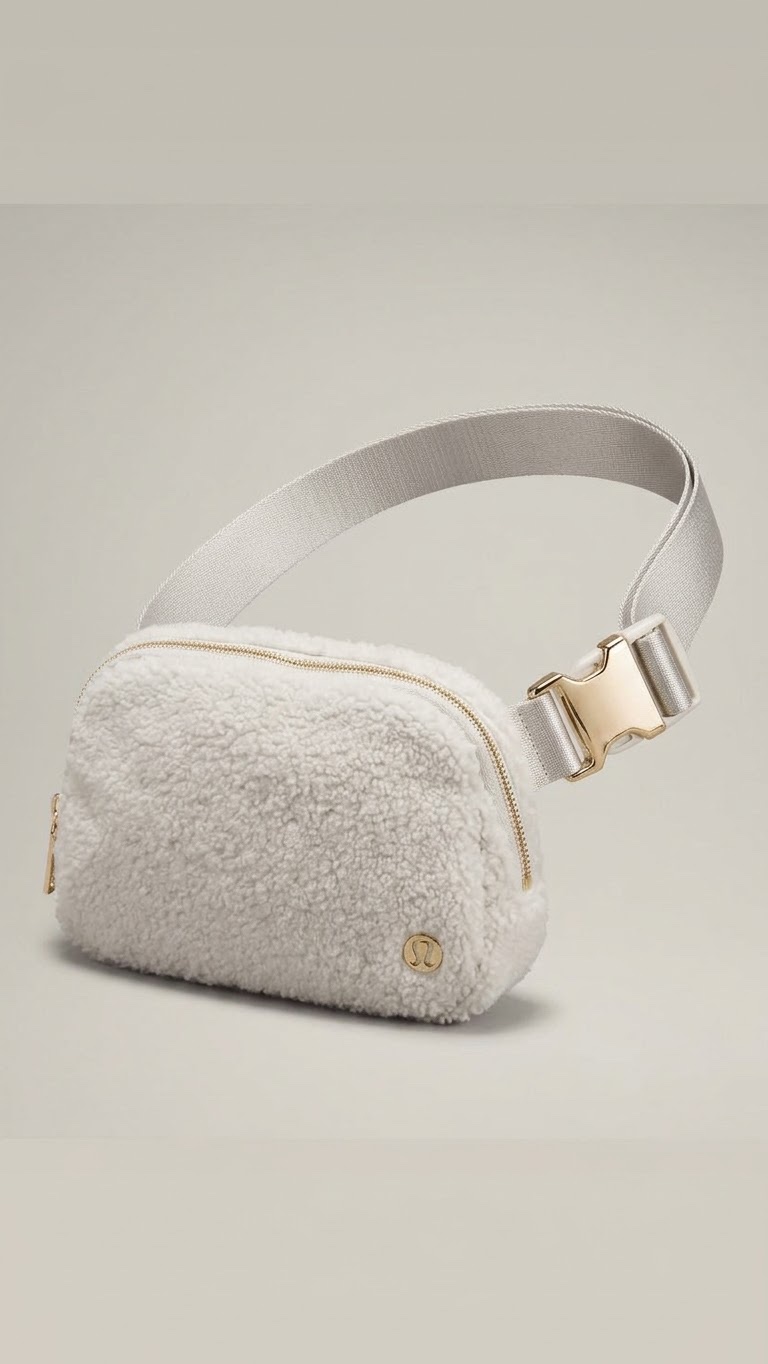 Sac Lululemon Everywhere Fleece Belt Bag 1L, White Opal 