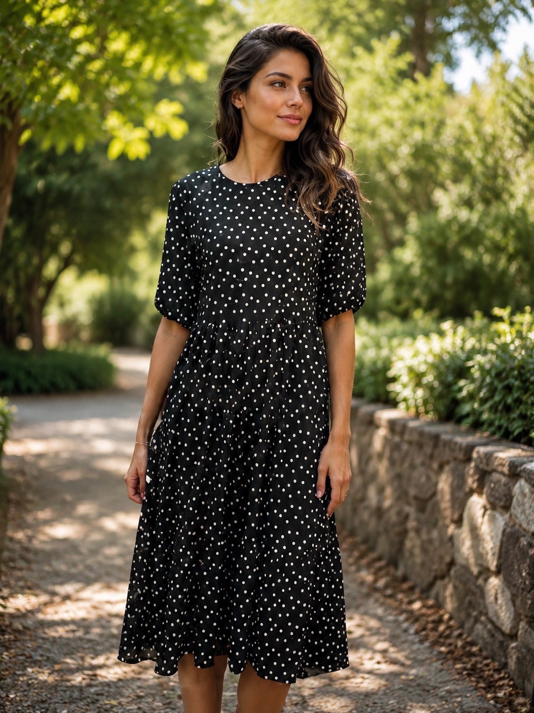 Robe polka dots Zara taille S 
