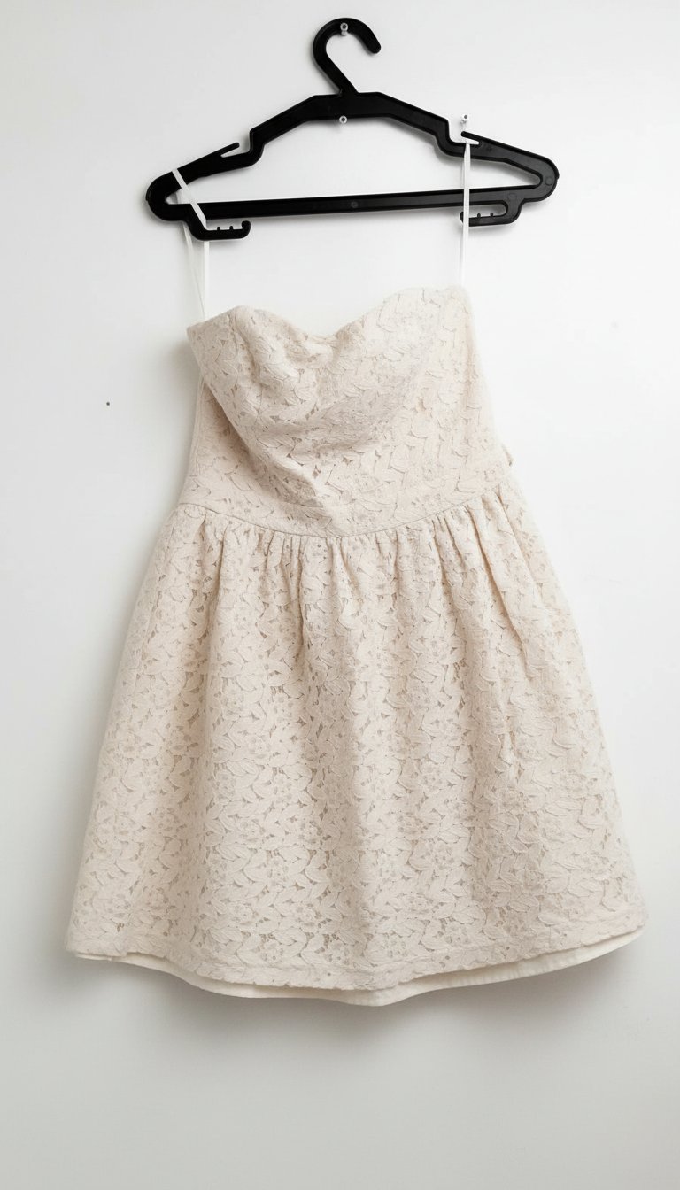 Bustier robe guipure 