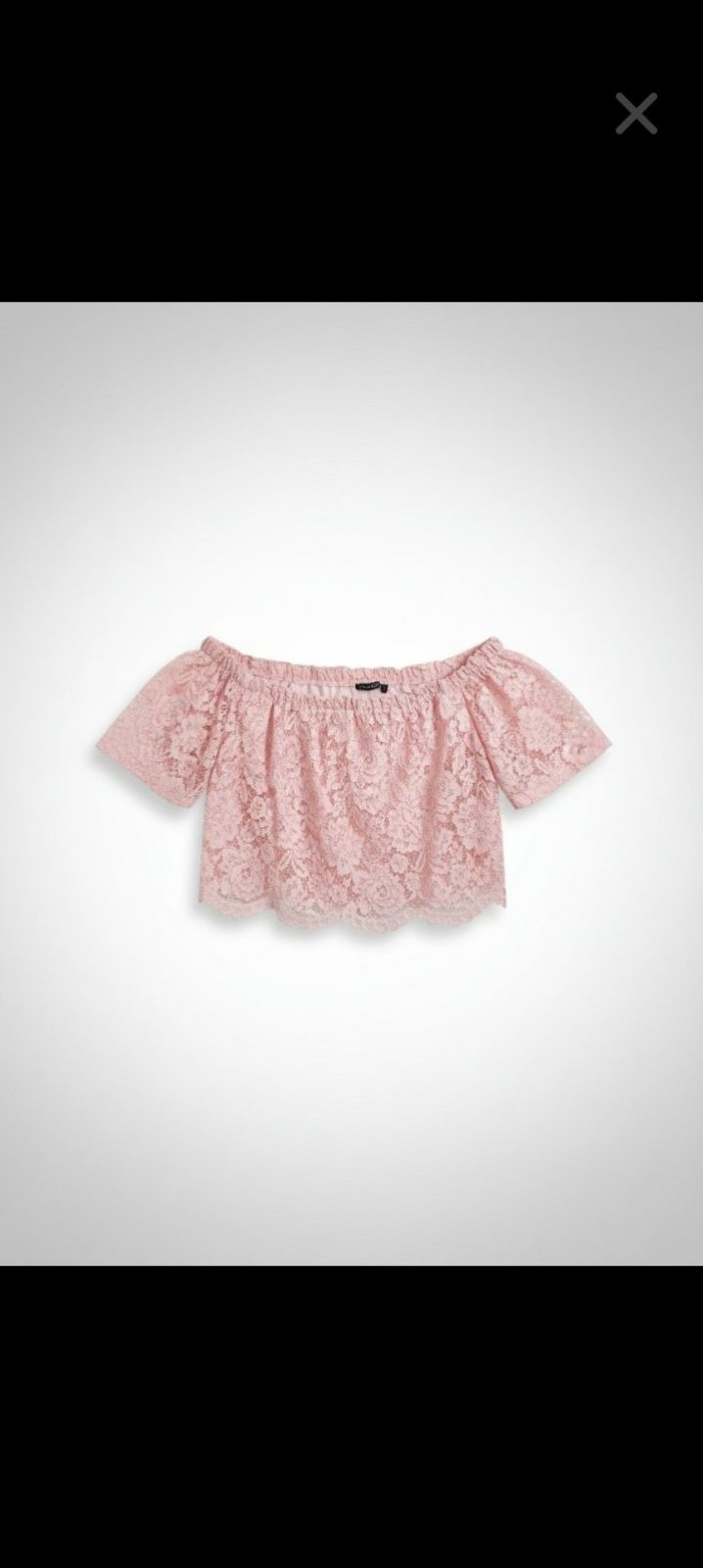 Crop top dentelle 