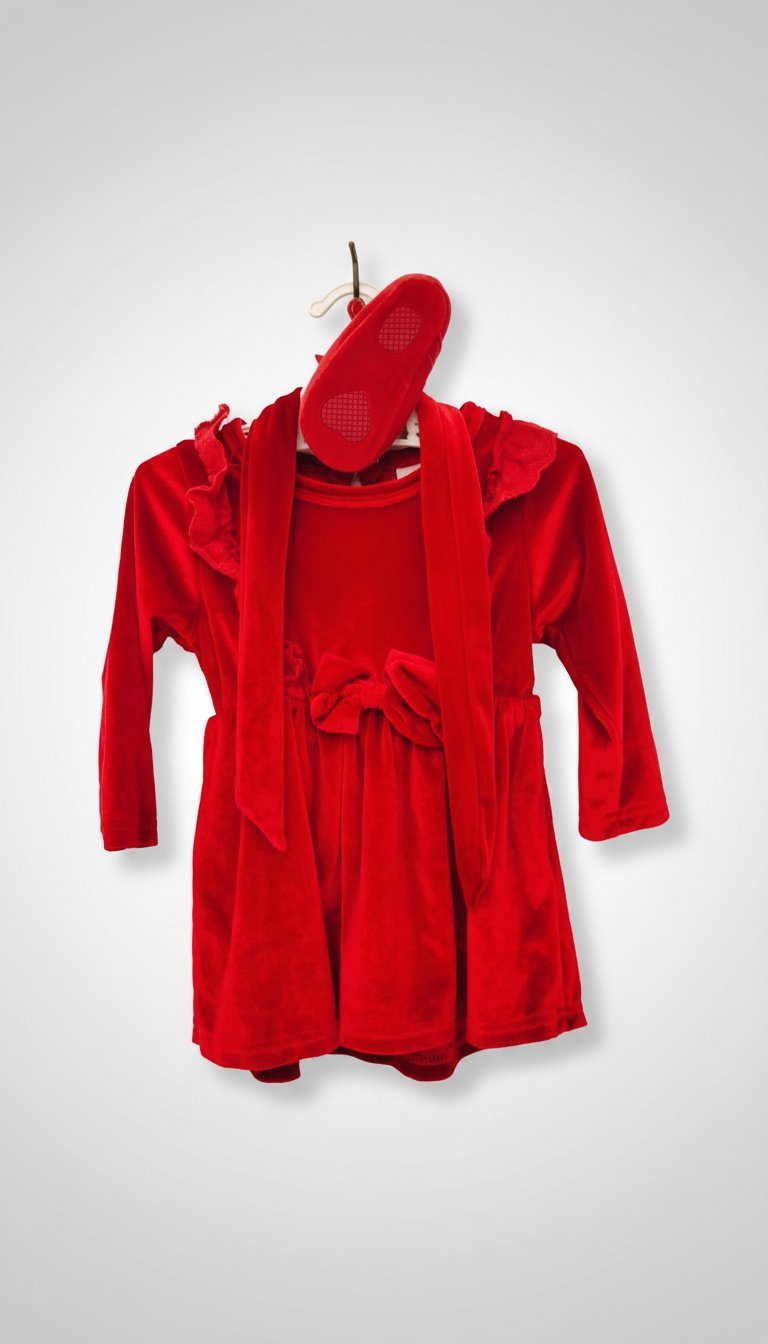 Robe bébé velours 