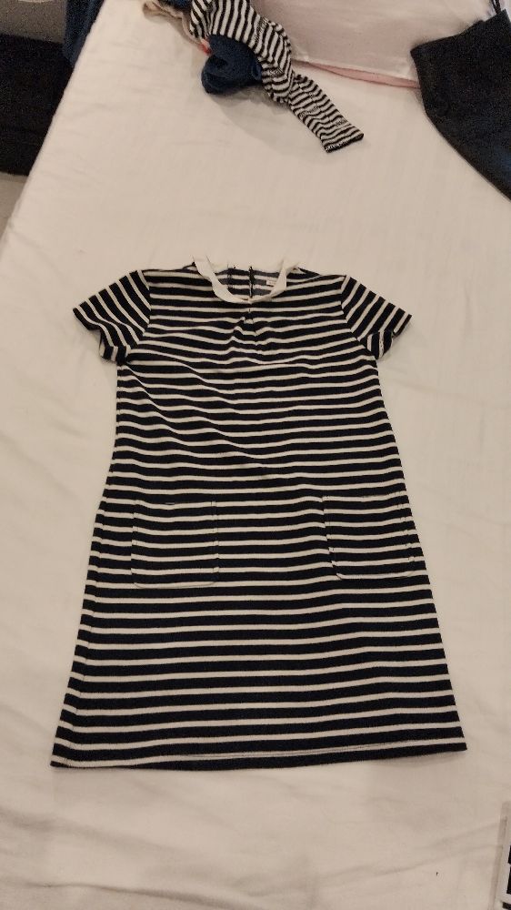 Robe rayé bleu et blanc 