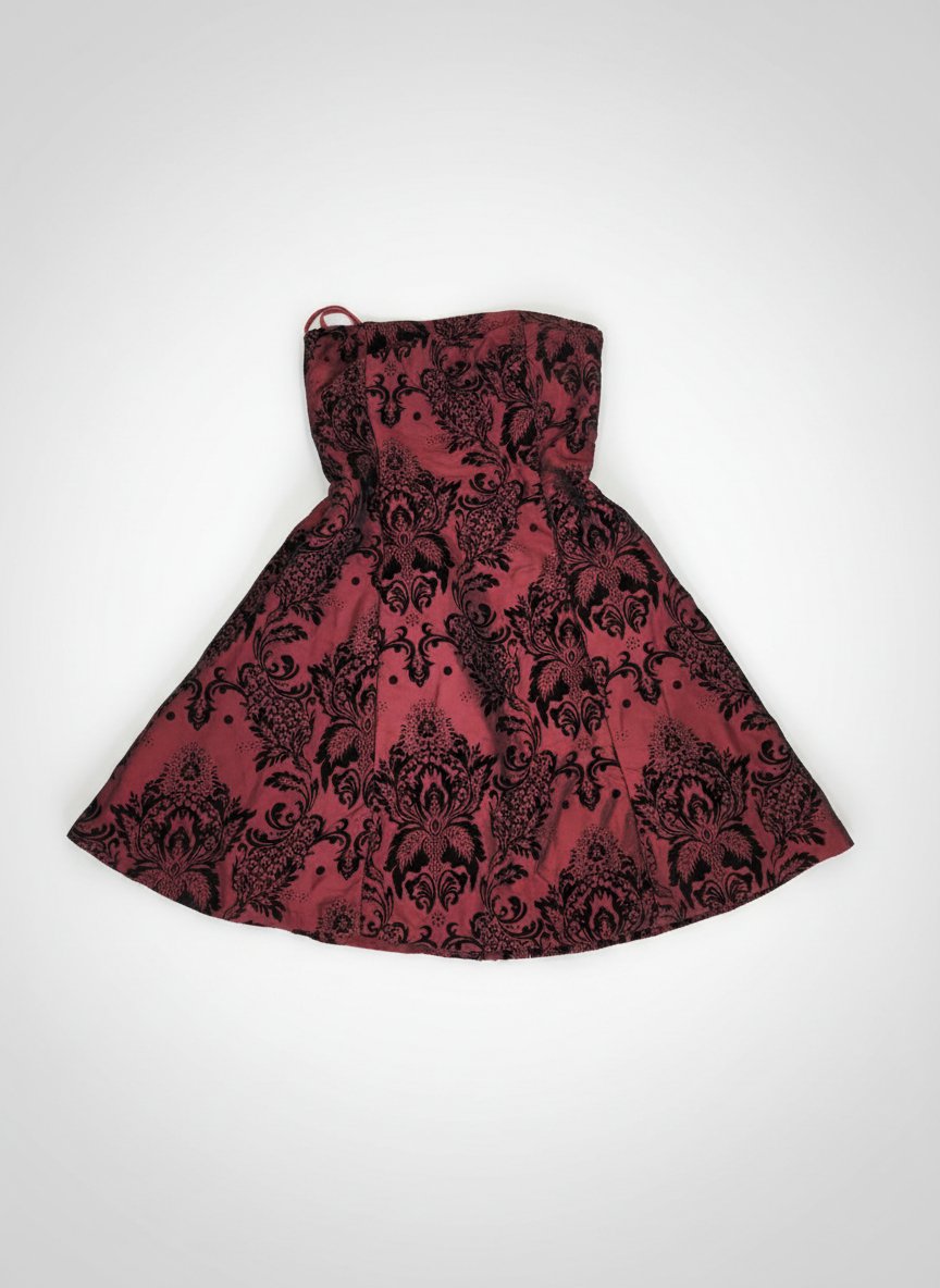 Robe style gothique rouge
