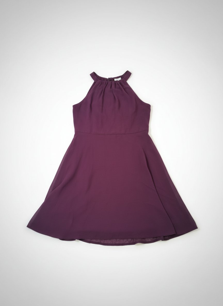 Robe aubergine 