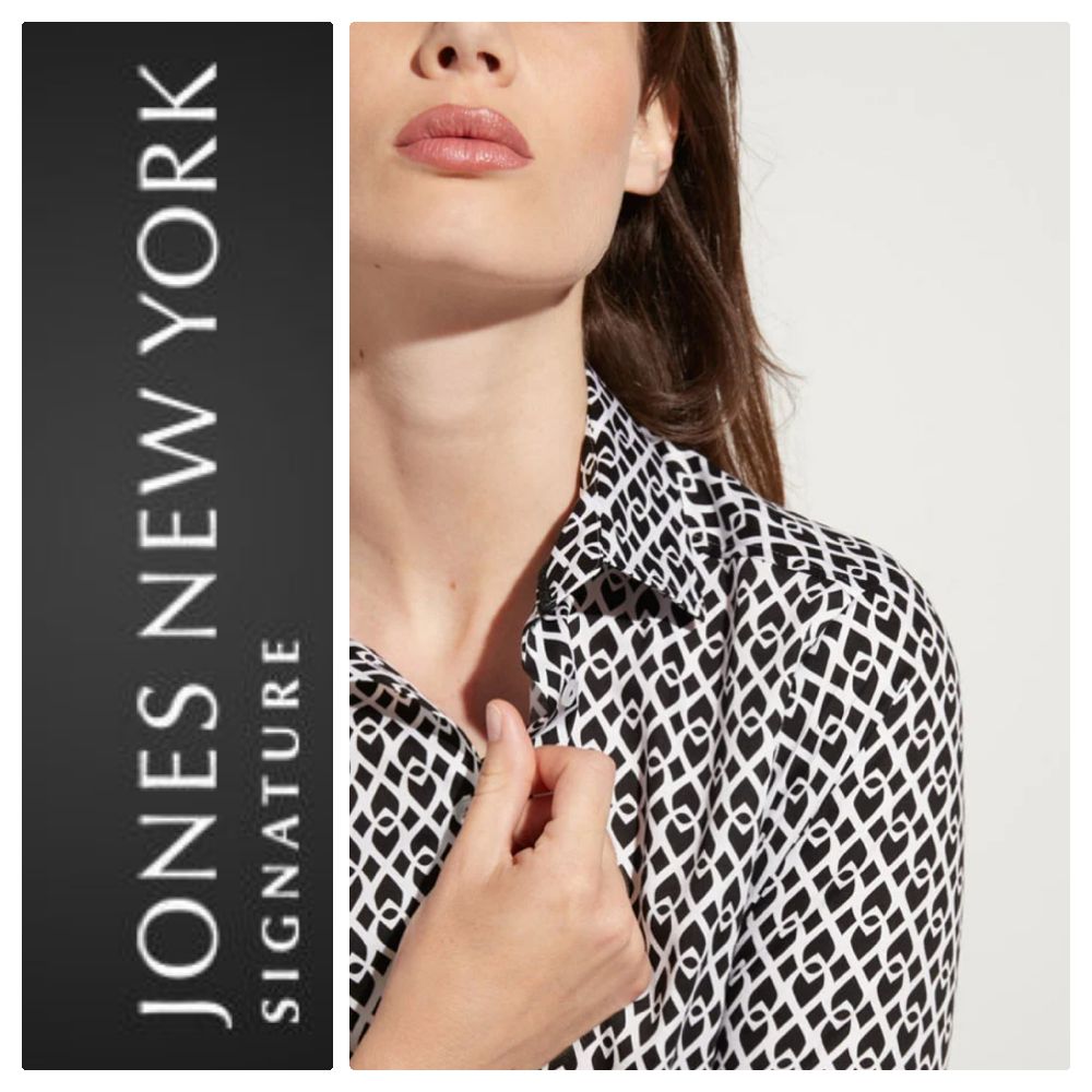 Superbe Chemise à Manches 3/4 de La Maison JONES NEW YORK édition SIGNATURE Super Stylée NEUVE 💖💝