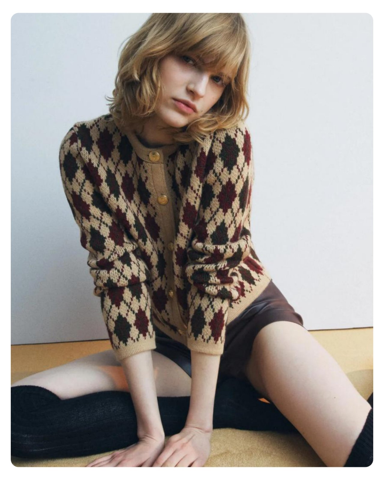 Superbe Knitwear Cardigan Avec Poches Plaquées 💝💖