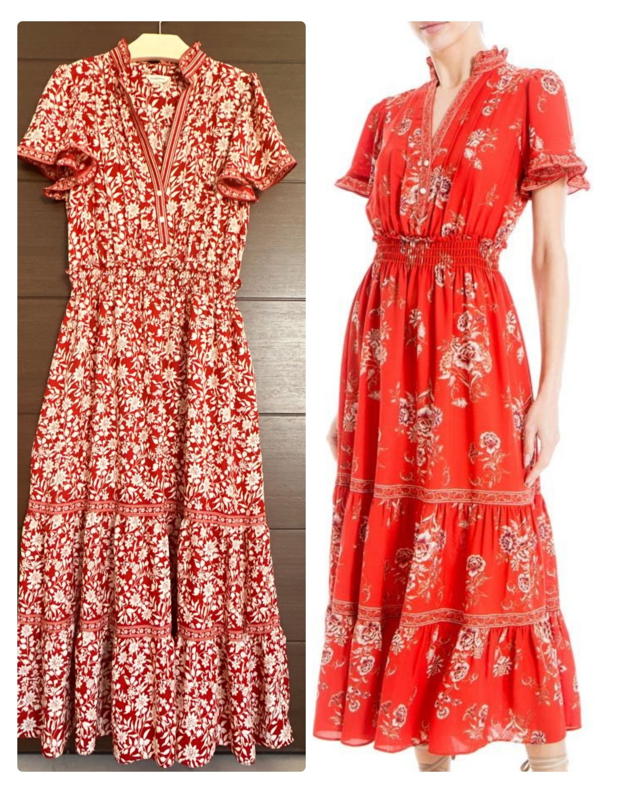 Sublime Max Studio Printed Maxi Dress V Neck Flambant NEUVE 💝💖