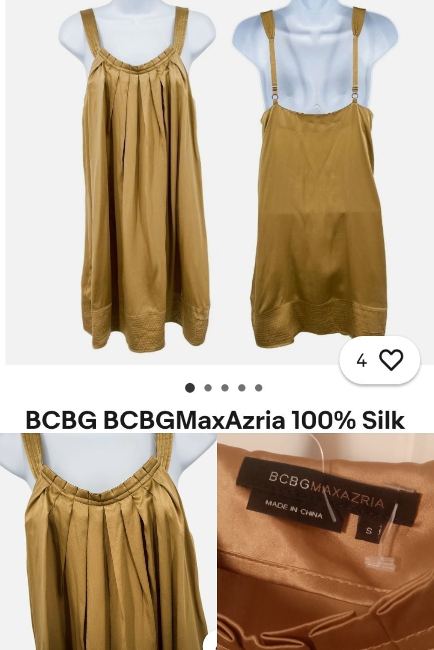 BCBG max azria 100% soie mini dress