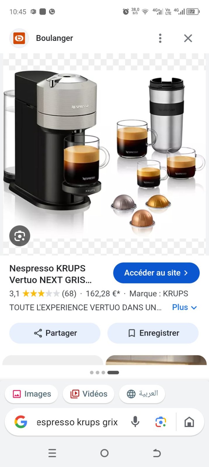 Machine à café Nespresso krups 