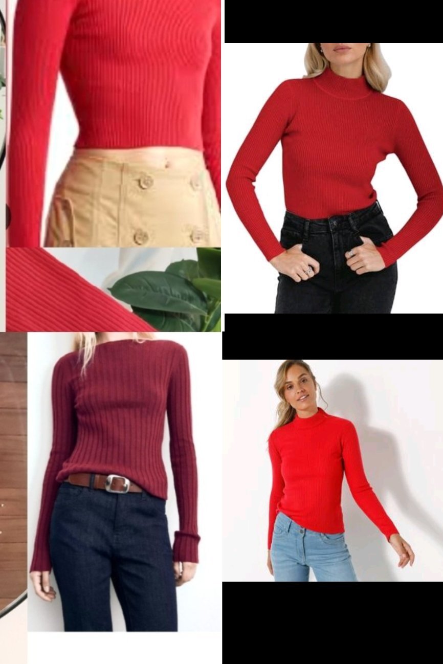 Pull rouge basique bershka