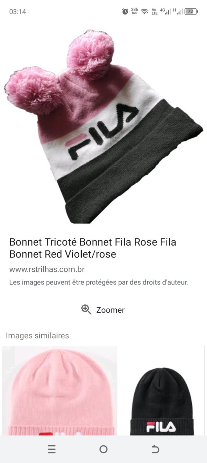 Bonnet fila