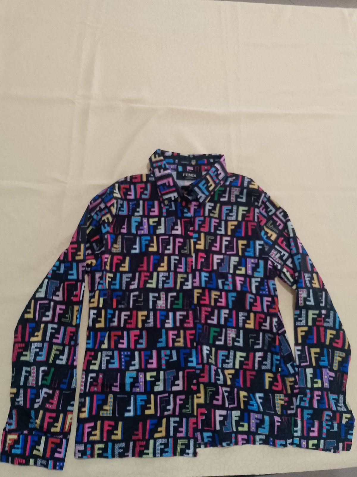 Chemise monogramme fendi a logo ff