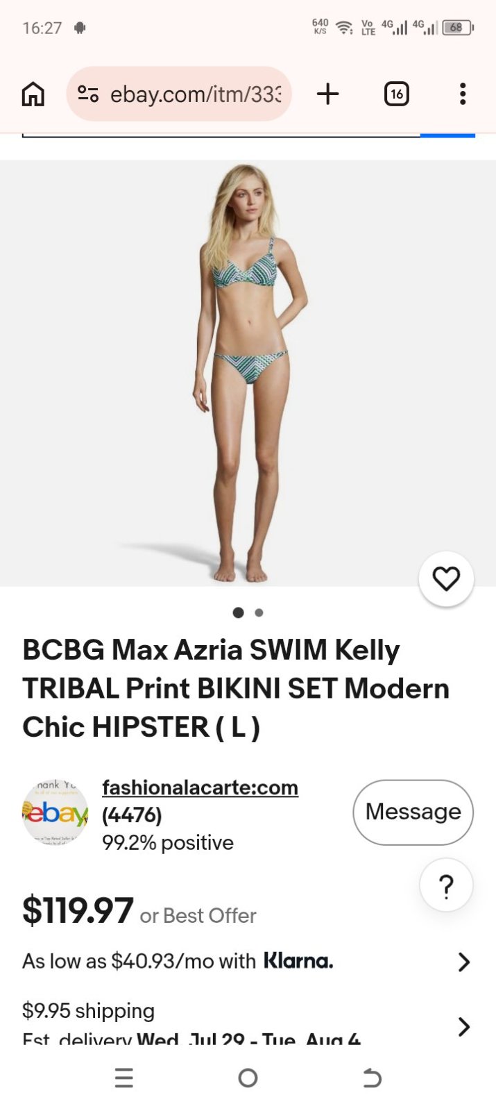Bas de bikini bcbgmaxazria