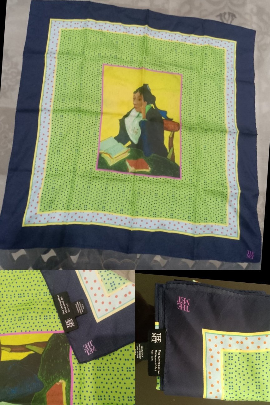 Foulard en soie the MET neuf