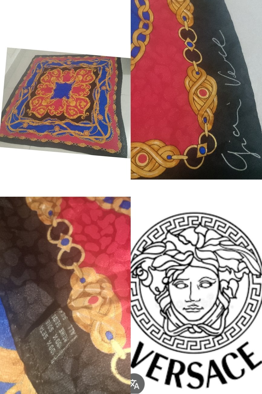 Vuntage Gianni versace foulard 90/90