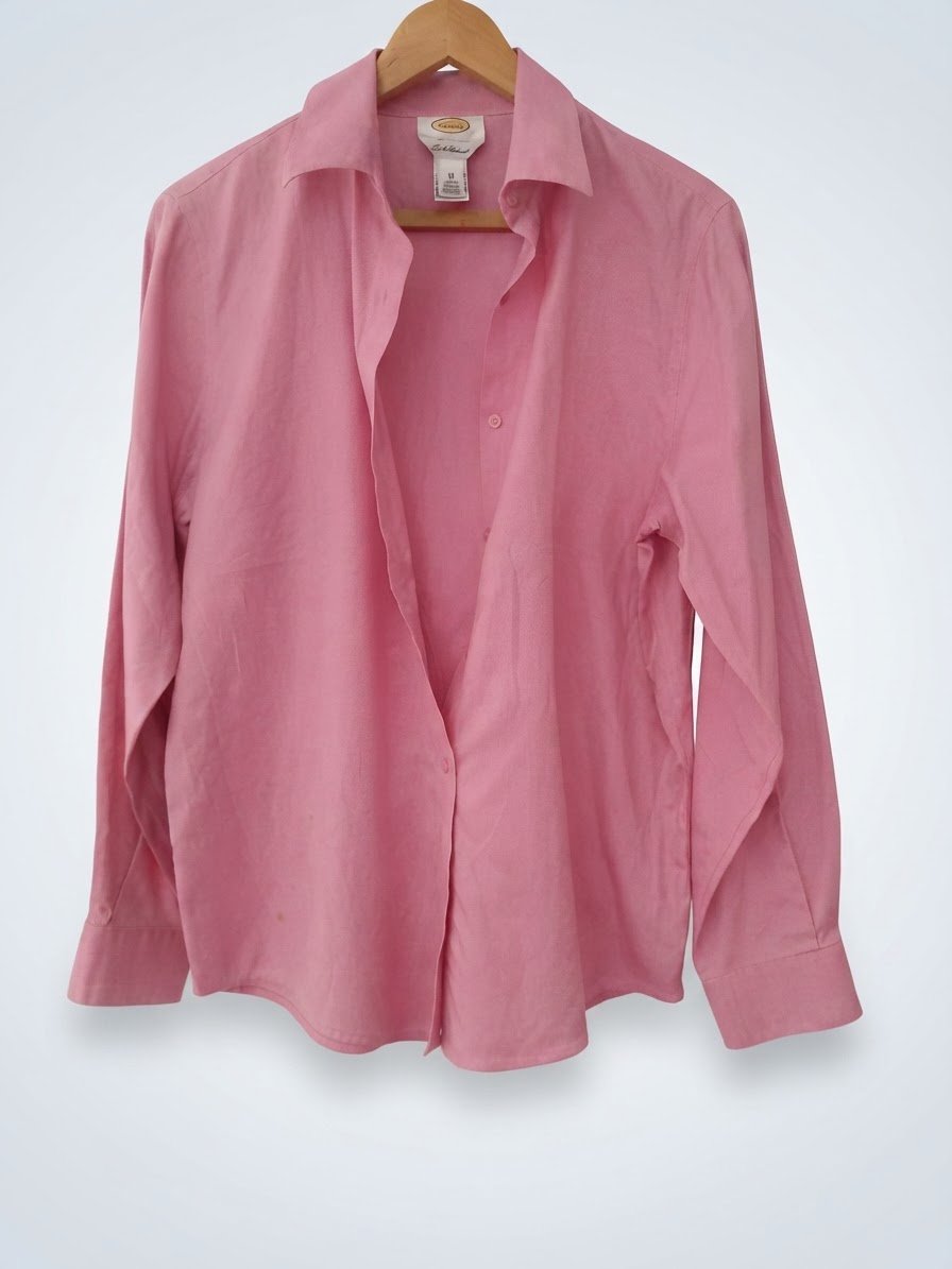 Chemise talbots non iron rose 100% coton jamais porté 