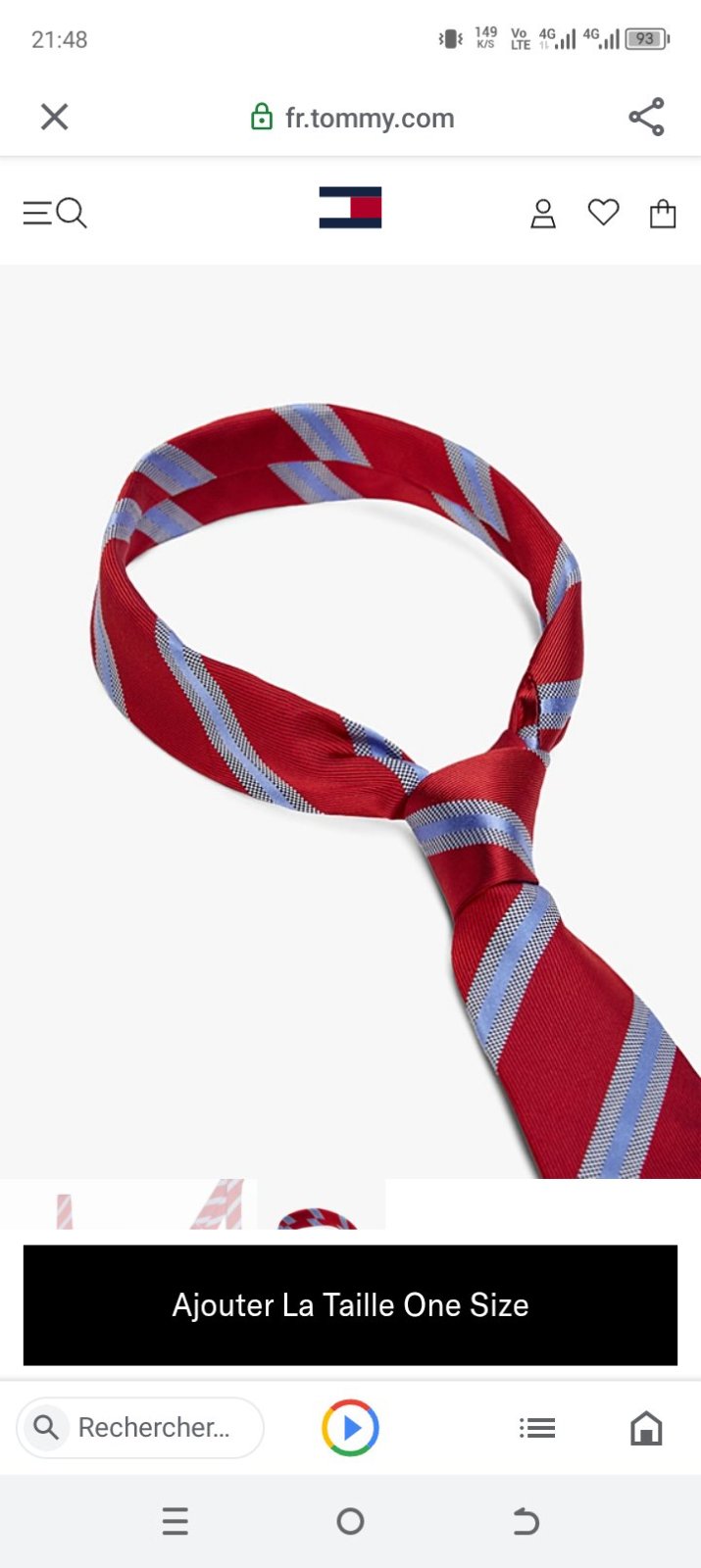 Tommy Hilfiger 100% soie authentique 
