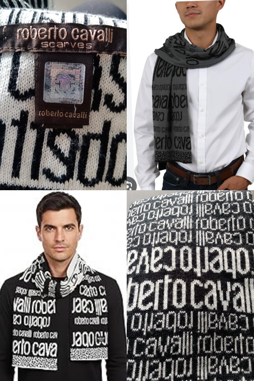 Echarpe roberto cavalli authentique 