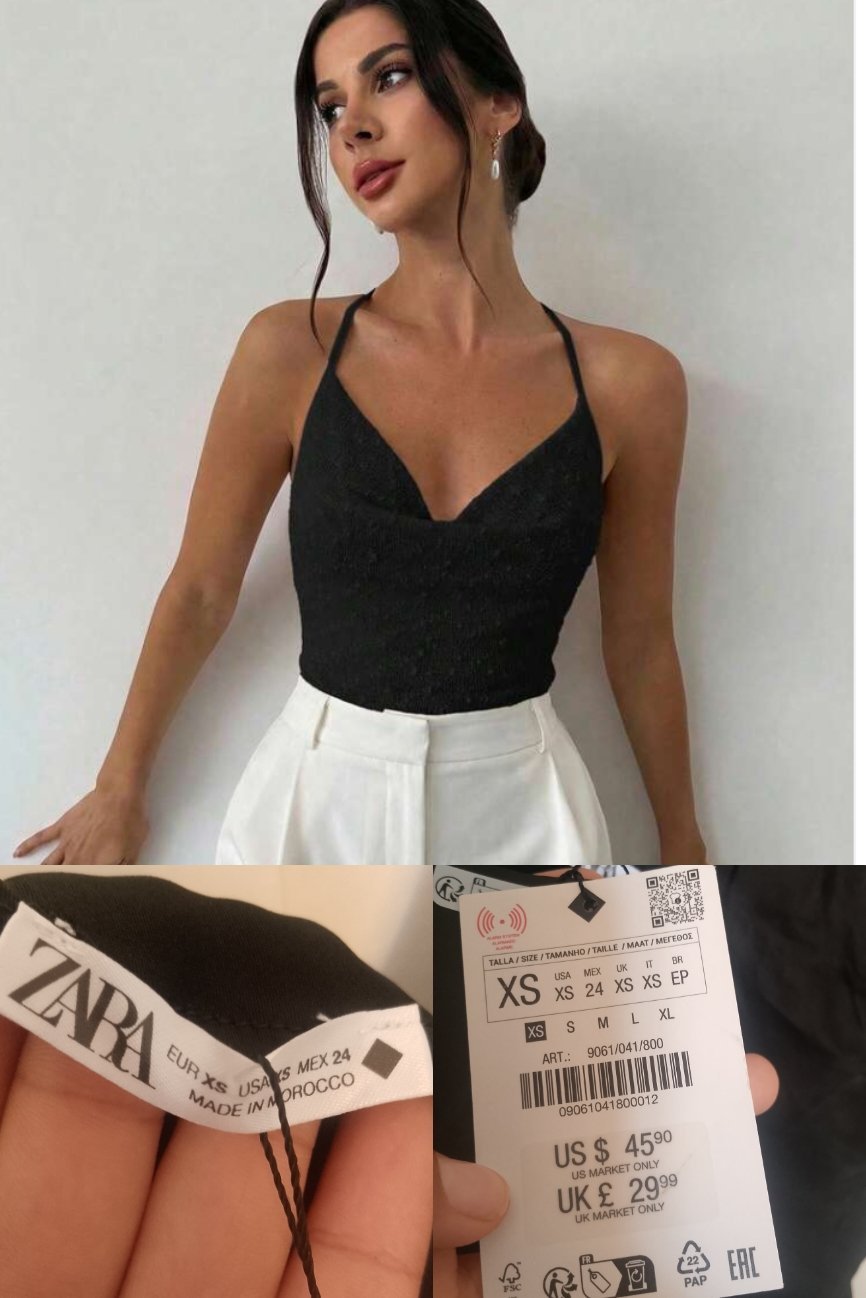 Top zara bretelle 
