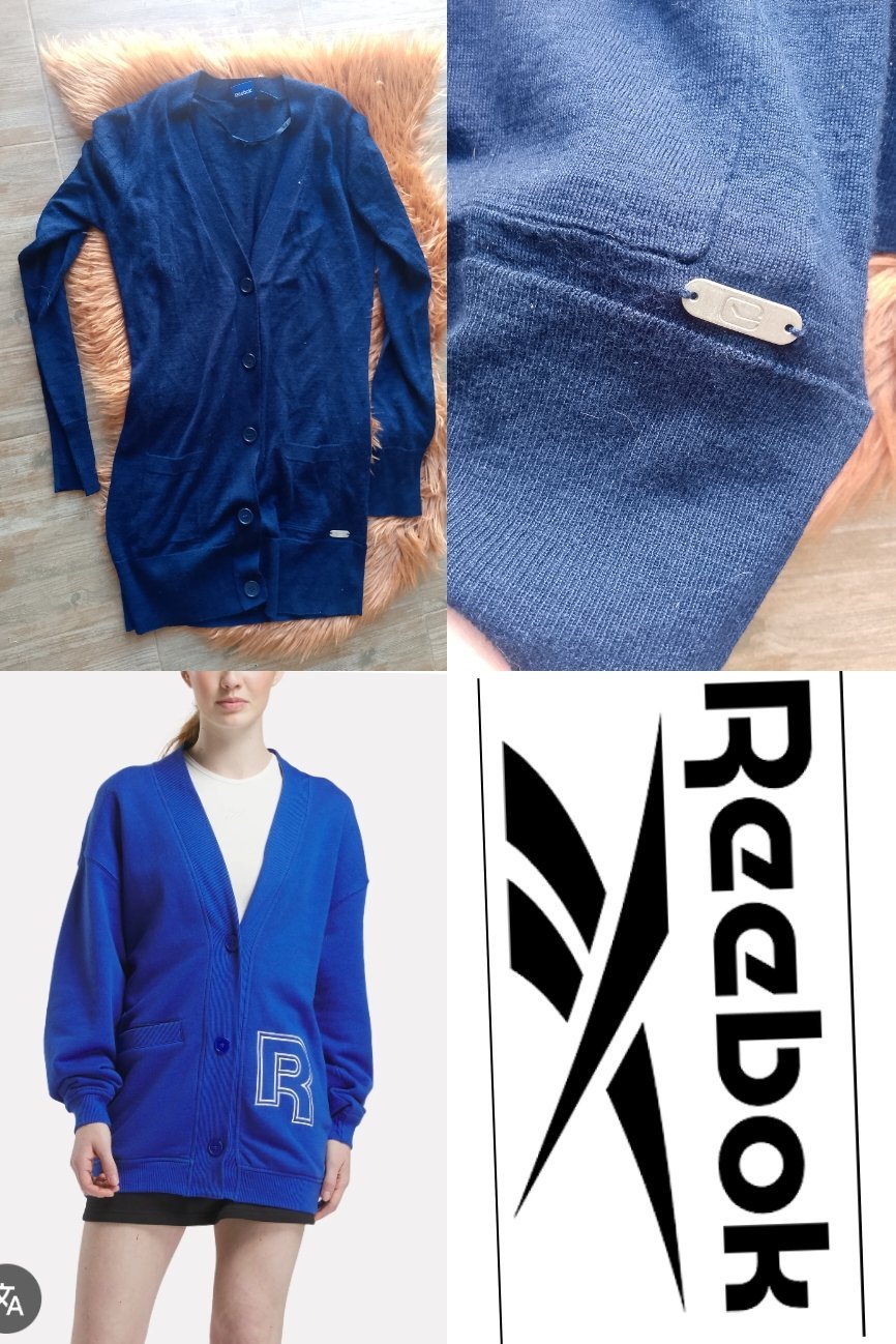 Cardigan reebook  authentique 