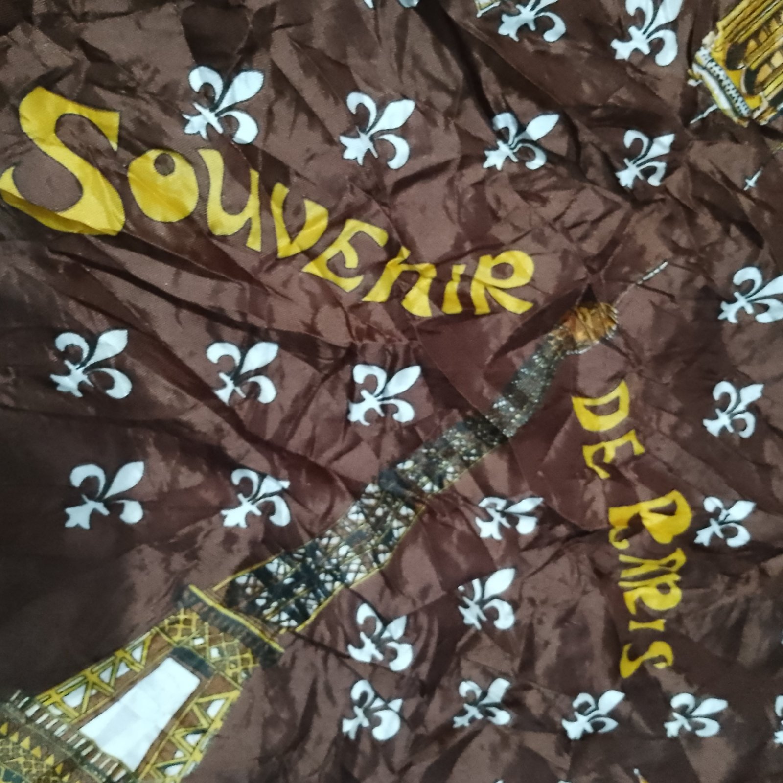 Foulard vintage souvenir de paris made in italy