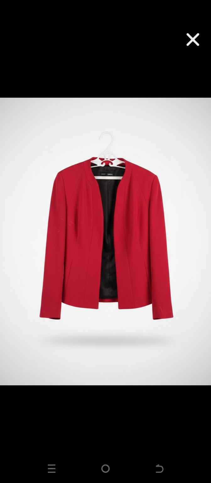 Veste courte rouge rouge