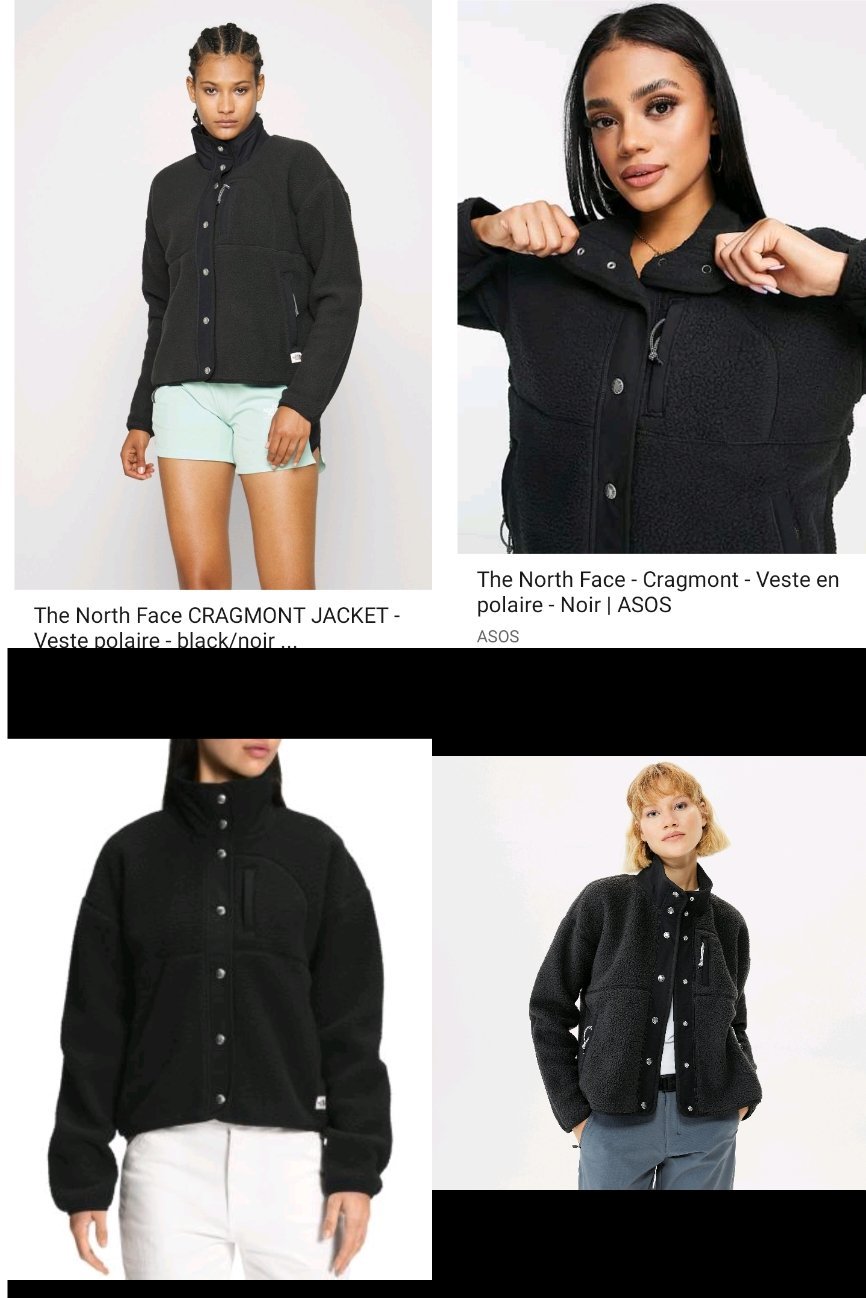 The north face  cragment jacket authentique 