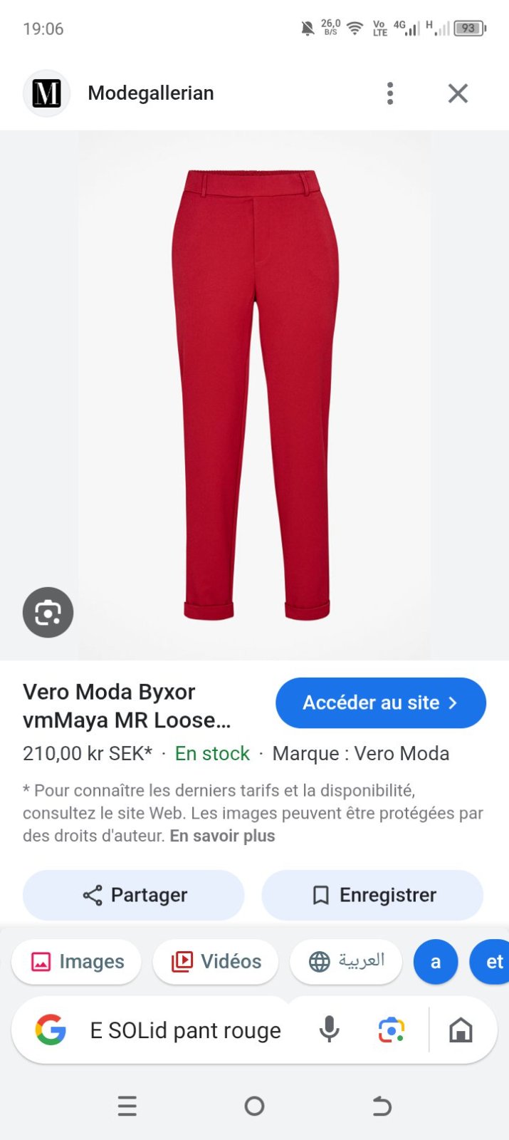 Vero moda rouge avec pull rouge gratuit