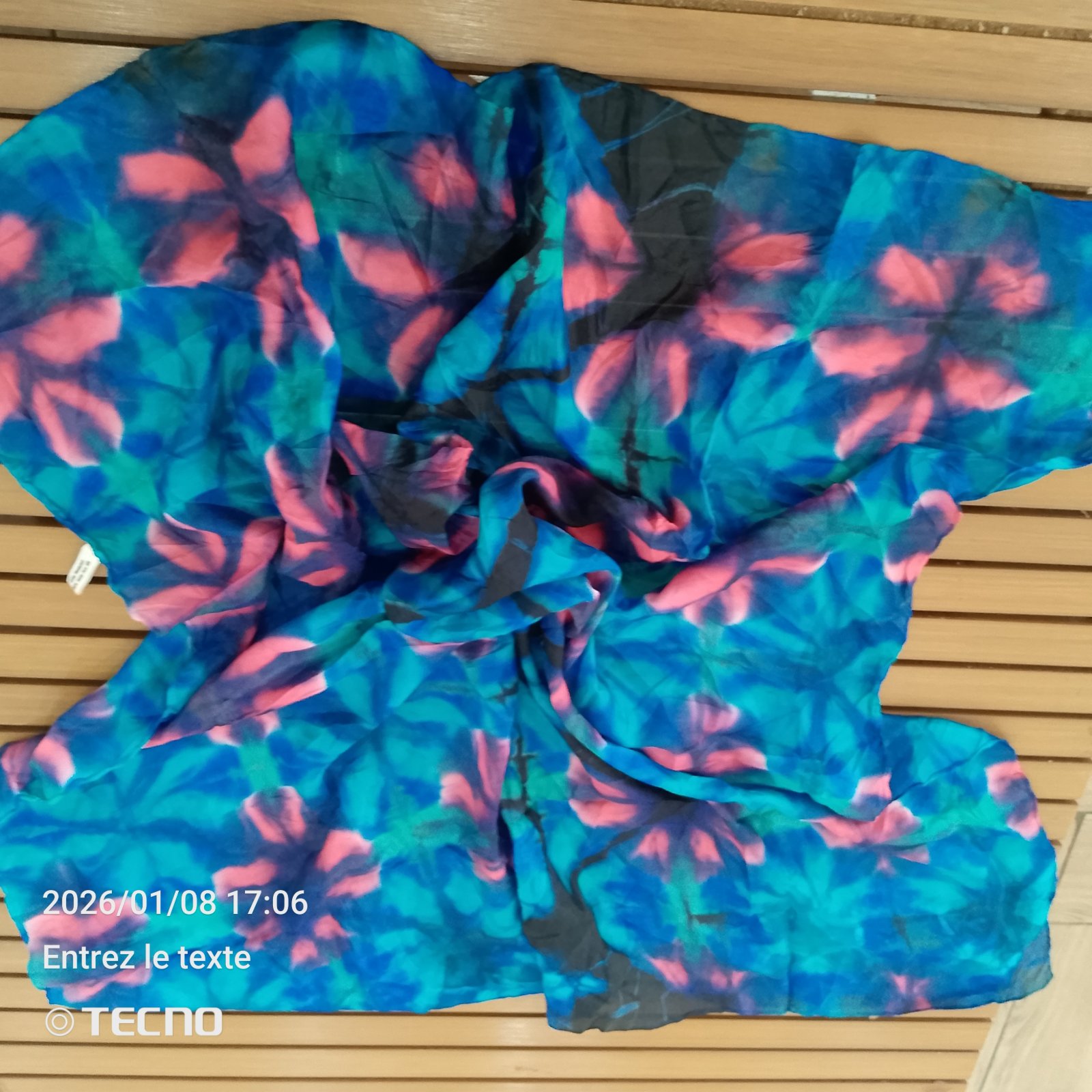 Artisanal authentique 👌🌟100% seide pur silk foulard