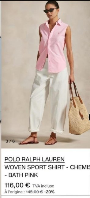 Chemise a carreaux rose polo ralph lauren