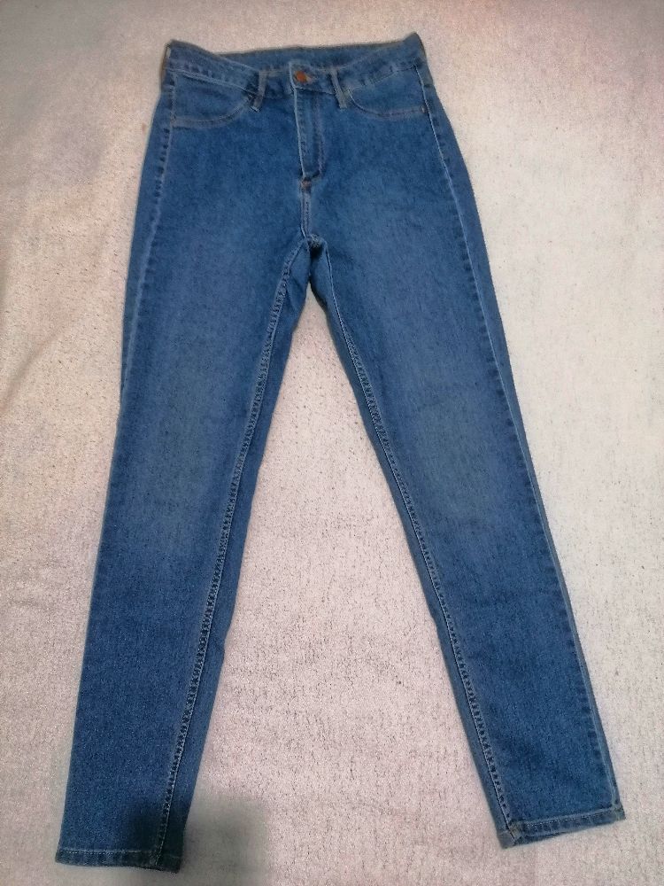 Jeans taille haute 
