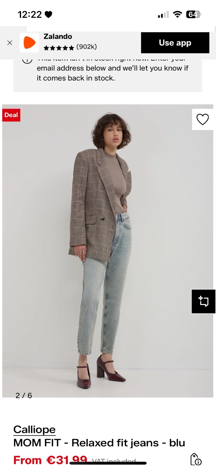 Je vide ce pantlon neuf de la marque calliope 