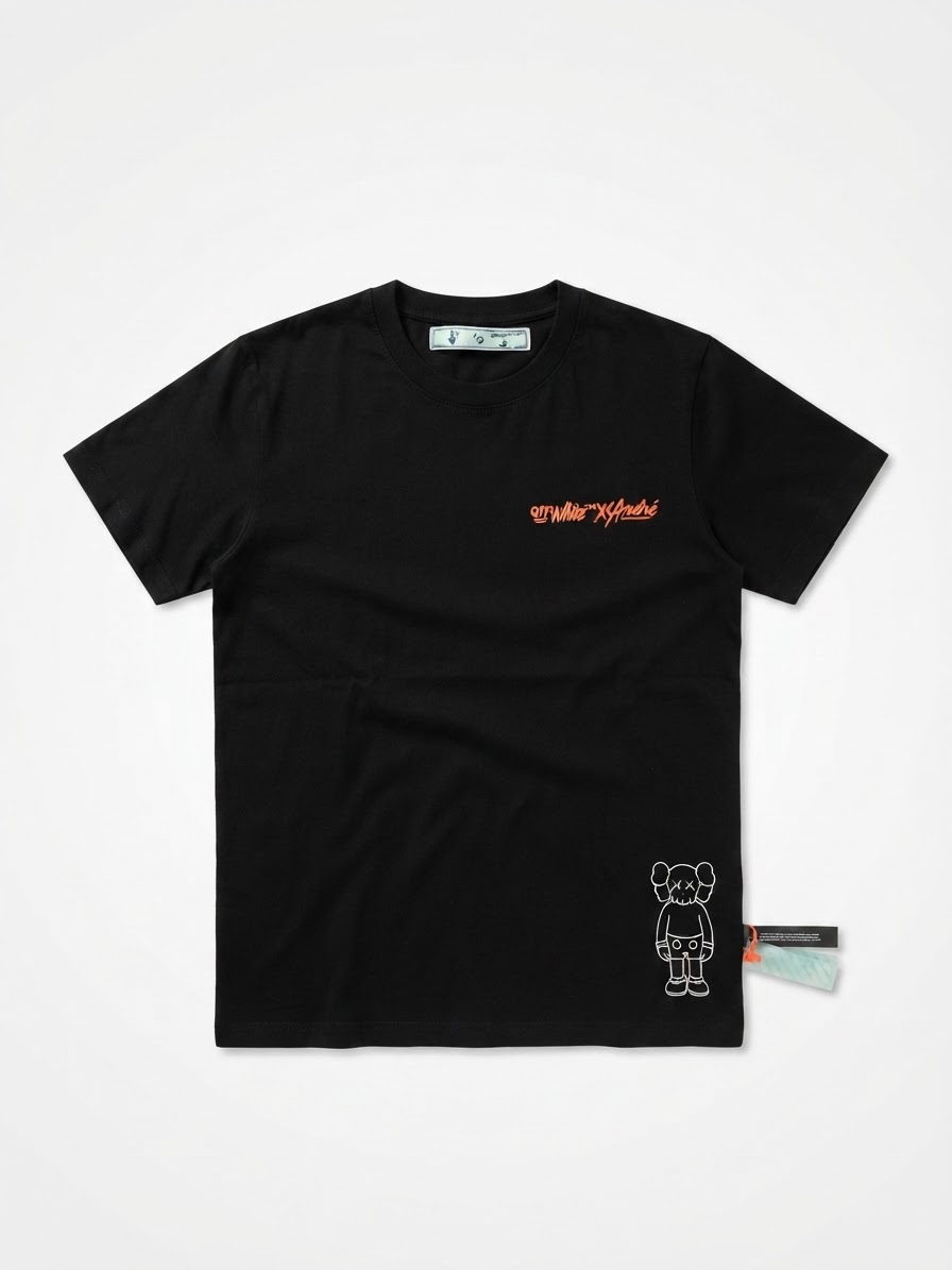 T-shirt noir off white