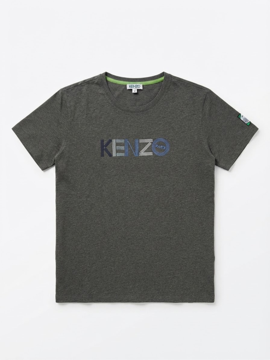T shirt vert militaire kenzo