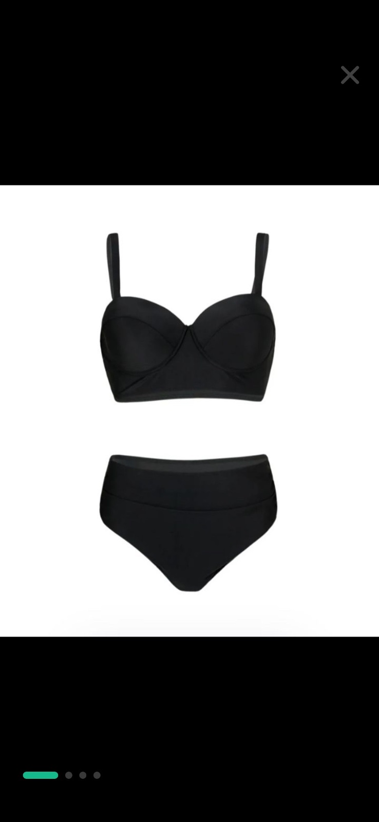 Bikini Noir Taille Haute
