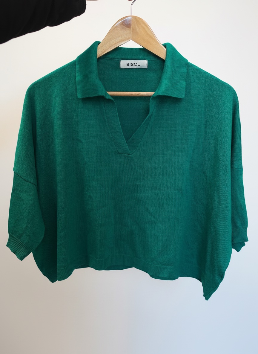 Pull taille standard vert
