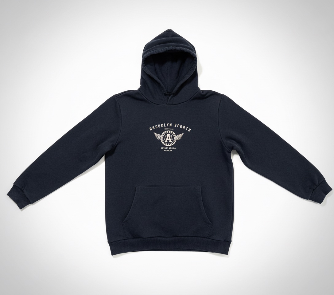 Dark Blue Hoodie Brooklyn Sports