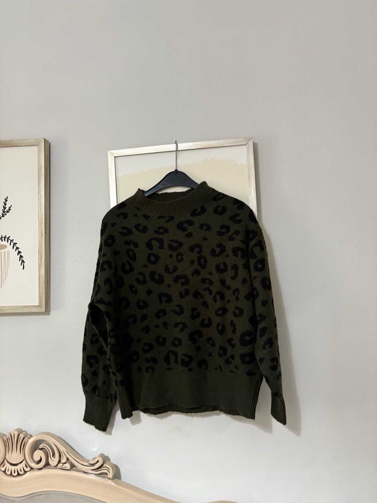 Pull vert militaire taille S