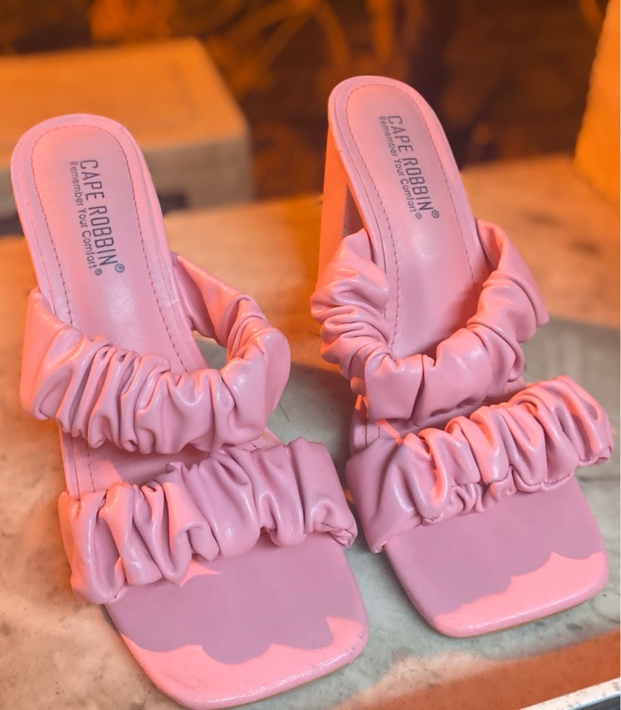 Talon ouvert Rose flamand✨