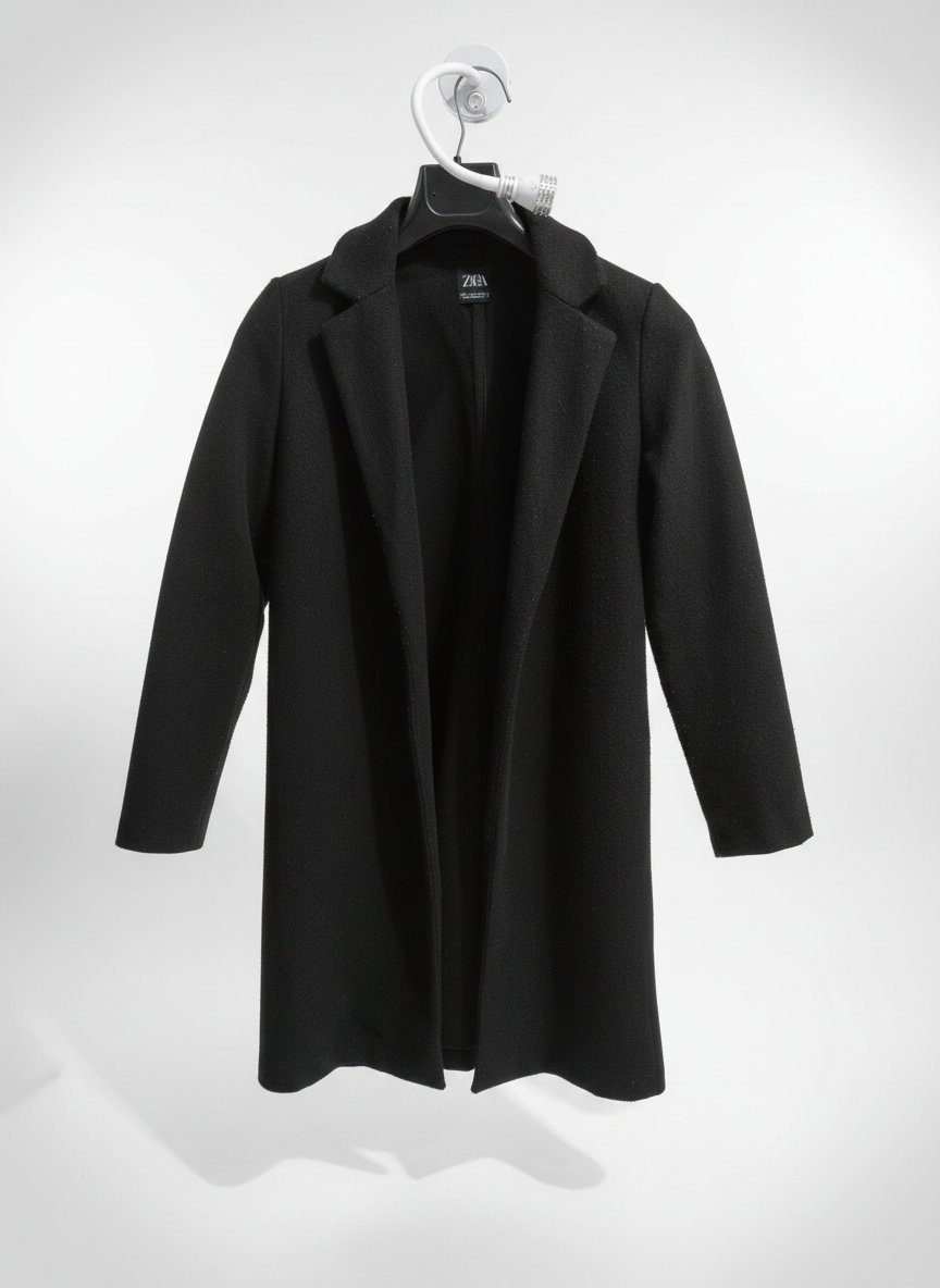 Manteau noir de la marque zara
